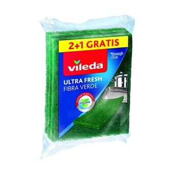 Scourer Vileda 3 Pieces Green