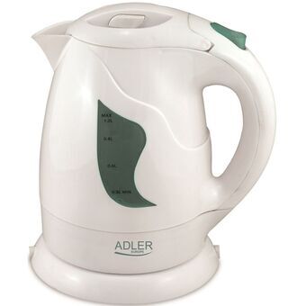 Water Kettle and Electric Teakettle Adler AD 08w White 850 W 1 L