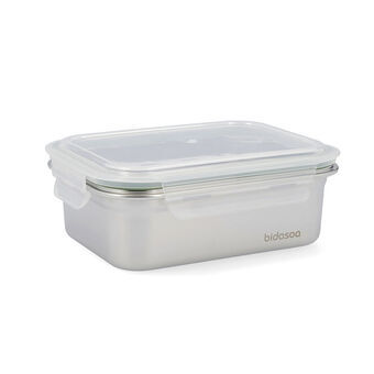 Lunch box Bidasoa Miplaneta Metal Green (1,2 L)