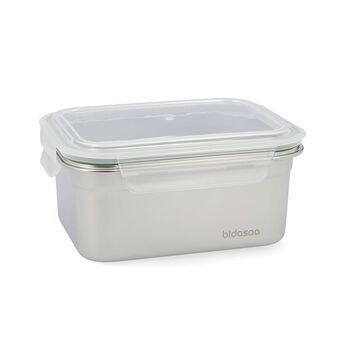 Lunch box Bidasoa Miplaneta Metal Green (1,5 L)