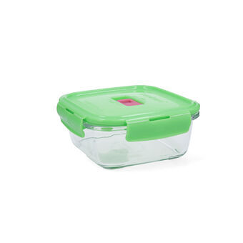 Hermetic Lunch Box Luminarc Pure Box Holy Squared Green Glass 760 ml