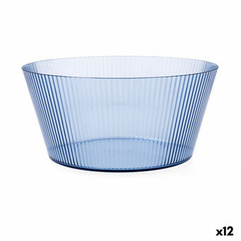 Salad Bowl Quid Sunset Blue Plastic 25 cm (12 Units)