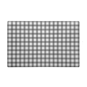 Table Mat Versa Vichy Dark grey polypropylene 43 x 28 cm