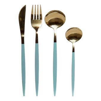 Cutlery set DKD Home Decor Gloss finish (16 pcs)