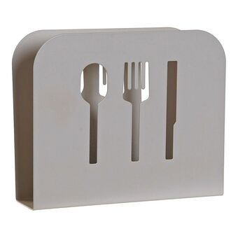 Napkin holder DKD Home Decor Beige Metal