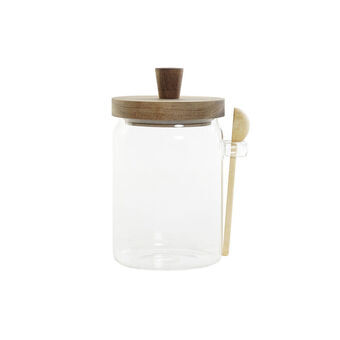 Tin DKD Home Decor Borosilicate Glass Modern Acacia (850 ml)