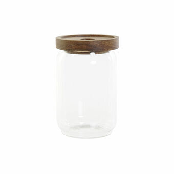 Tin DKD Home Decor Acacia Borosilicate Glass (600 ml) (9 x 9 x 14 cm)