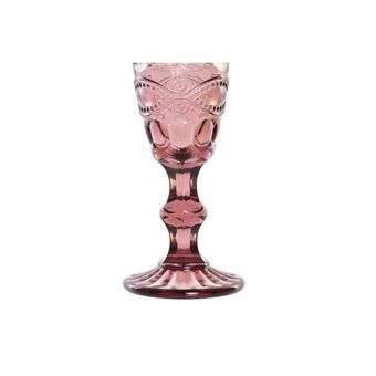 Champagne glass DKD Home Decor Crystal Pink (150 ml)