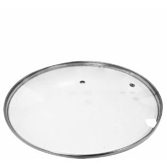 Frying Pan Lid EDM 76688 Replacement Pan Crystal Transparent Ø 28 cm