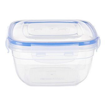 Set of lunch boxes Transparent polypropylene (14,5 x 8,5 x 14,5 cm) (900 ml) (6 pcs)