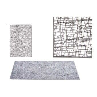 Table Mat Silver Plastic (30 x 45 cm)