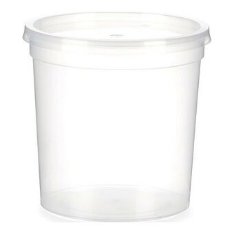 Lunch box Circular Transparent polypropylene (1000 ml)