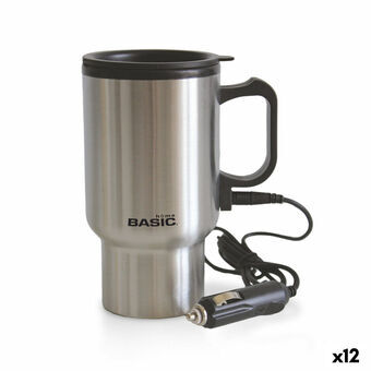 Mug Basic Home Electric Silver 400 ml (12 Units)