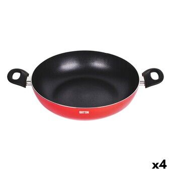 Non-stick frying pan Quttin Infinity Red 32 x 46 x 9 cm (4 Units)