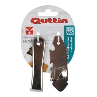 Tin opener Quttin 8435476212602 Bottle opener 8 x 3 cm 8,3 x 2 cm (2 pcs)