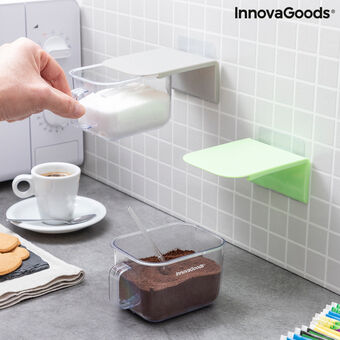 Removable Adhesive Kitchen Containers Handstore InnovaGoods Pack of 2 units