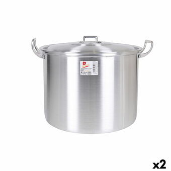 Casserole with Lid Aluminium 41 x 33 x 29 cm (2 Units)