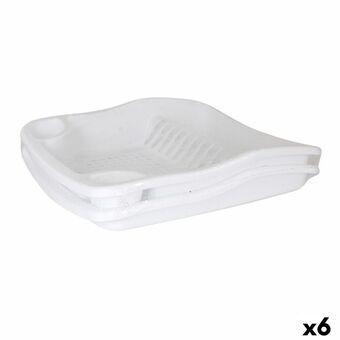 Drainer Dem Bloom Tray White 40 x 39 x 9,3 cm (6 Units)