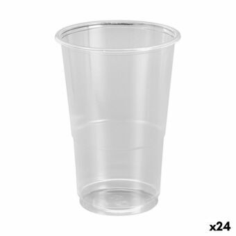 Set of reusable glasses Algon Transparent 50 Pieces 300 ml (24 Units)