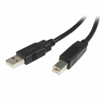 USB A to USB B Cable Startech USB2HAB1M Black 1 m