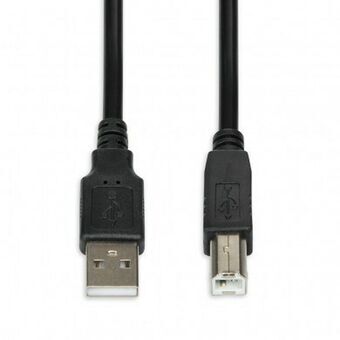 USB A to USB B Cable Ibox IKU2D Black 1,8 m