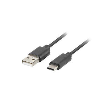 USB 2.0 A to USB C Cable Lanberg CA-USBO-10CU-0005-BK Black 50 cm