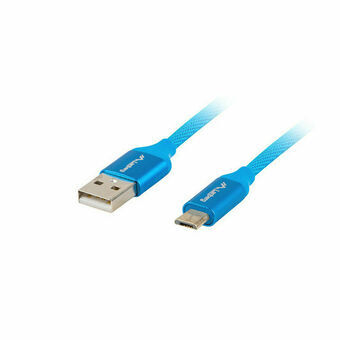 USB Cable to micro USB Lanberg CA-USBM-20CU-0010-BL 1 m Blue