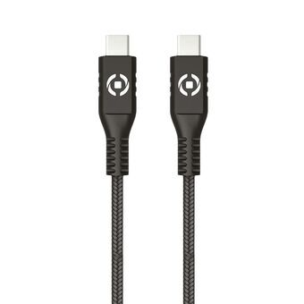 USB-C Cable Celly PL2MUSBCUSBC 2 m Black