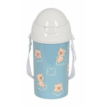 Water bottle Safta Baby Bear Pastel Blue Polyurethane 500 ml