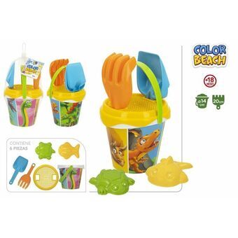 Beach toys set Color Beach 20 cm Ø 14 cm 6 Pieces