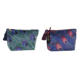 Toilet Bag DKD Home Decor Glam (26 x 7 x 16 cm) (2 pcs)