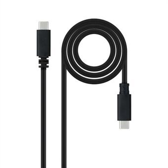 USB-C Cable NANOCABLE 10.01.2302 Black 2 m