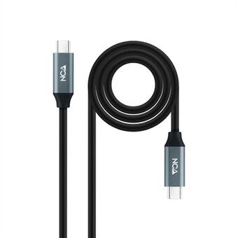 USB-C Cable NANOCABLE 10.01.4301 Black 1 m (1 Unit)