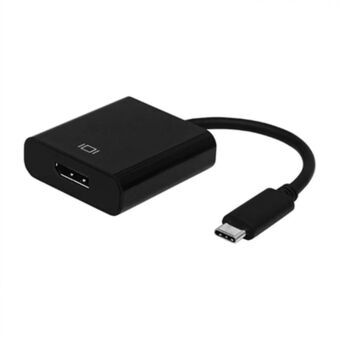 USB C to DisplayPort Adapter Aisens A109-0345 Black 15 cm 4K Ultra HD