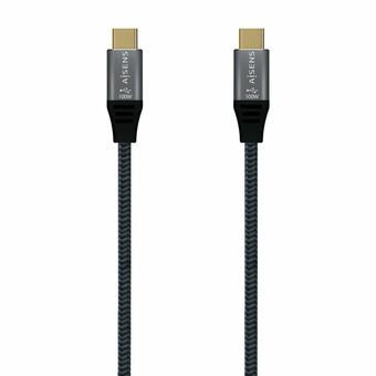 Cable USB C Aisens A107-0628 1 m Grey