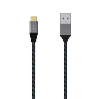 USB-C Cable to USB Aisens A107-0631 Grey 1 m