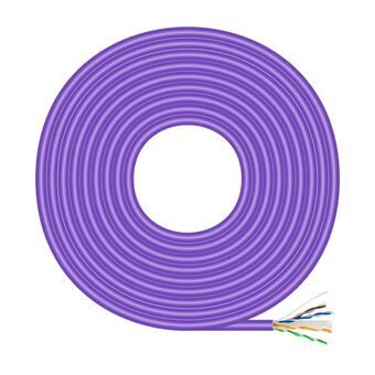 Category 6 Hard UTP RJ45 Cable Aisens A135-0747 Violet 100 m (1 Unit)