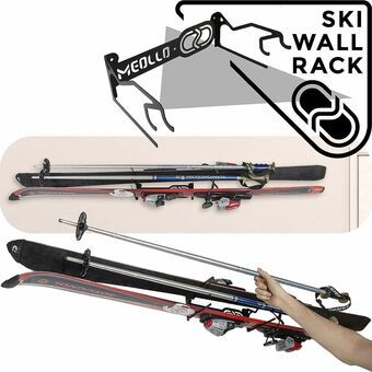 Wall Mount for Skis Meollo White (2 Units)