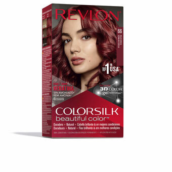 Permanent Dye Revlon Colorsilk Nº 66 Cherry red Ammonia-free