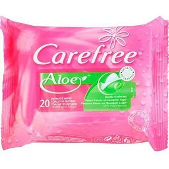 Moist Wipes Carefree Aloe Vera Aloe Vera (20 Units)