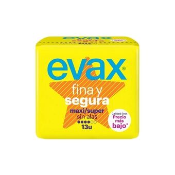 Maxi pads without wings Evax (13 uds)