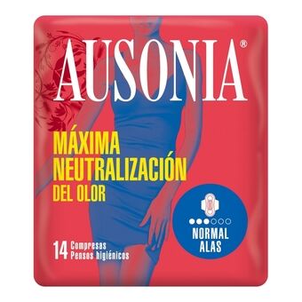 Normal Sanitary Pads with Wings Ausonia (14 uds)