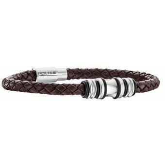 Men\'s Bracelet Police PJ25488BLC.02A Leather 19 cm