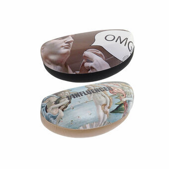 Glasses Case DKD Home Decor Metal (2 pcs) (16.5 x 8 x 7 cm)