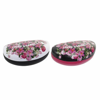 Glasses Case DKD Home Decor Roses Metal (2 pcs) (16.5 x 8 x 7 cm)