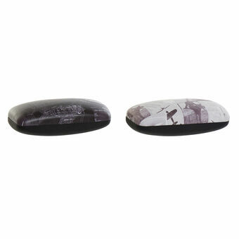 Glasses Case DKD Home Decor Metal (3 pcs) (16 x 7 x 5.5 cm)