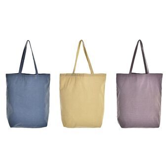 Shopping Bag DKD Home Decor Cotton (43 x 15 x 40 cm) (3 Units)