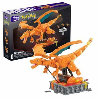 Construction kit Pokémon Mega Construx -  Motion Charizard 1664 Pieces