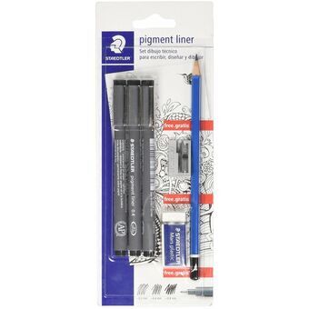 Permanent marker Staedtler 308 SBK3P2 Black (3 Pieces)