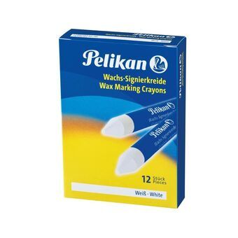 Coloured crayons Pelikan 701052 White 12 Pieces